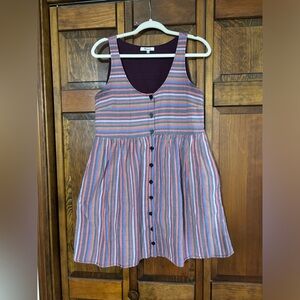 Madewell Rainbow Stripe Dress
